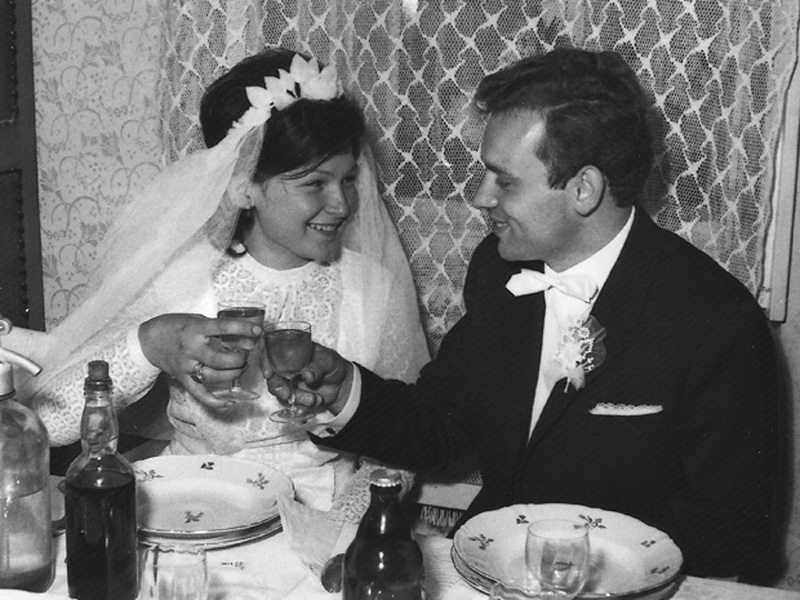 1968.08.10. Szülőim esküvője (a fiának a sok bor...)